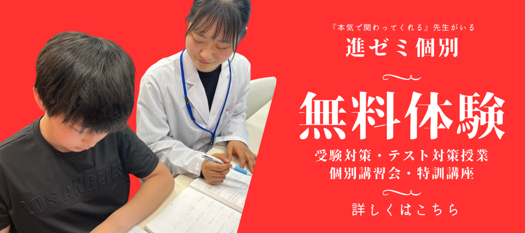 【進ゼミ個別】無料体験、実施中です！